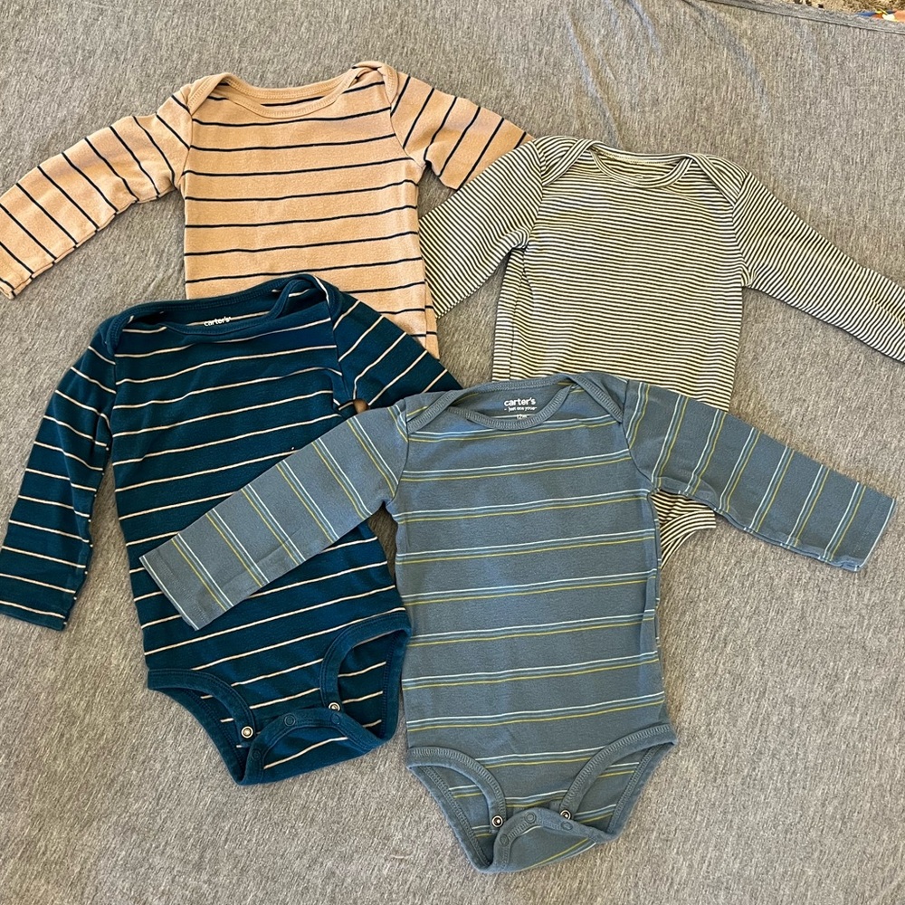 Carter’s Long Sleeve Bodysuit Bundle- 12 Month